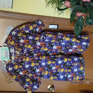 Halloween scrub top